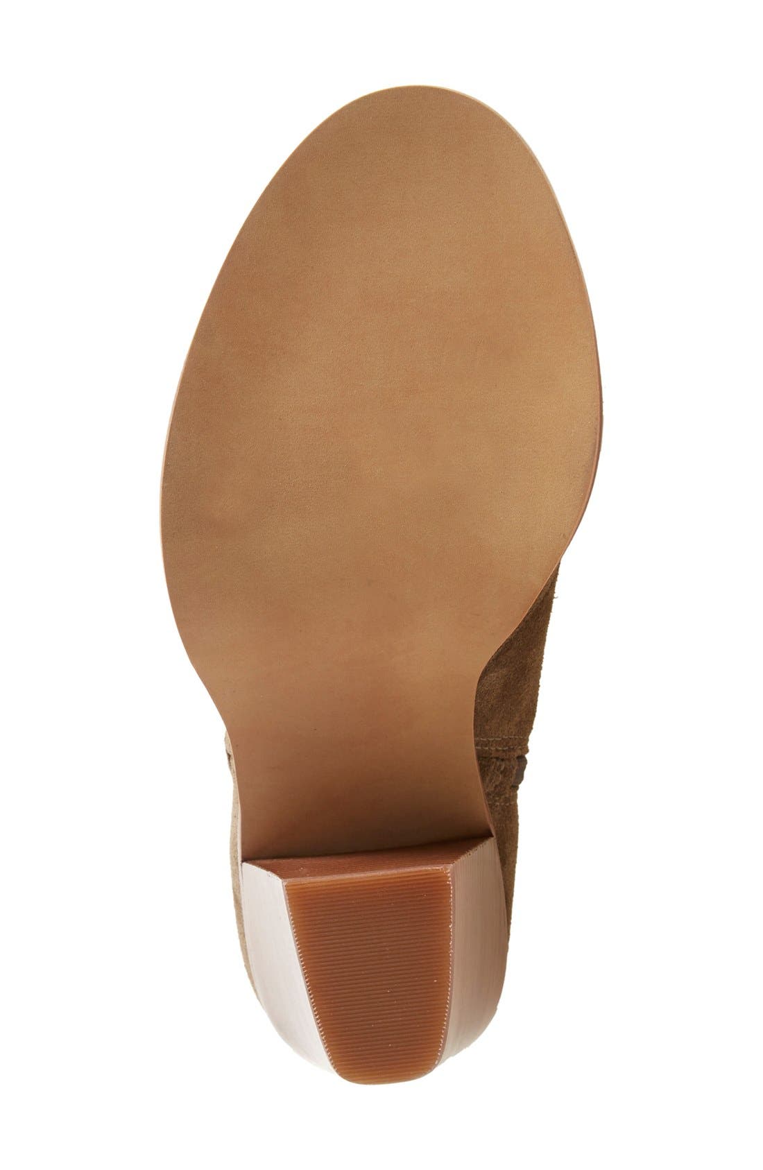 'Katleen' Peep Toe Bootie (Nordstrom Exclusive), Alternate, color, PRAIRIE DUST SUEDE