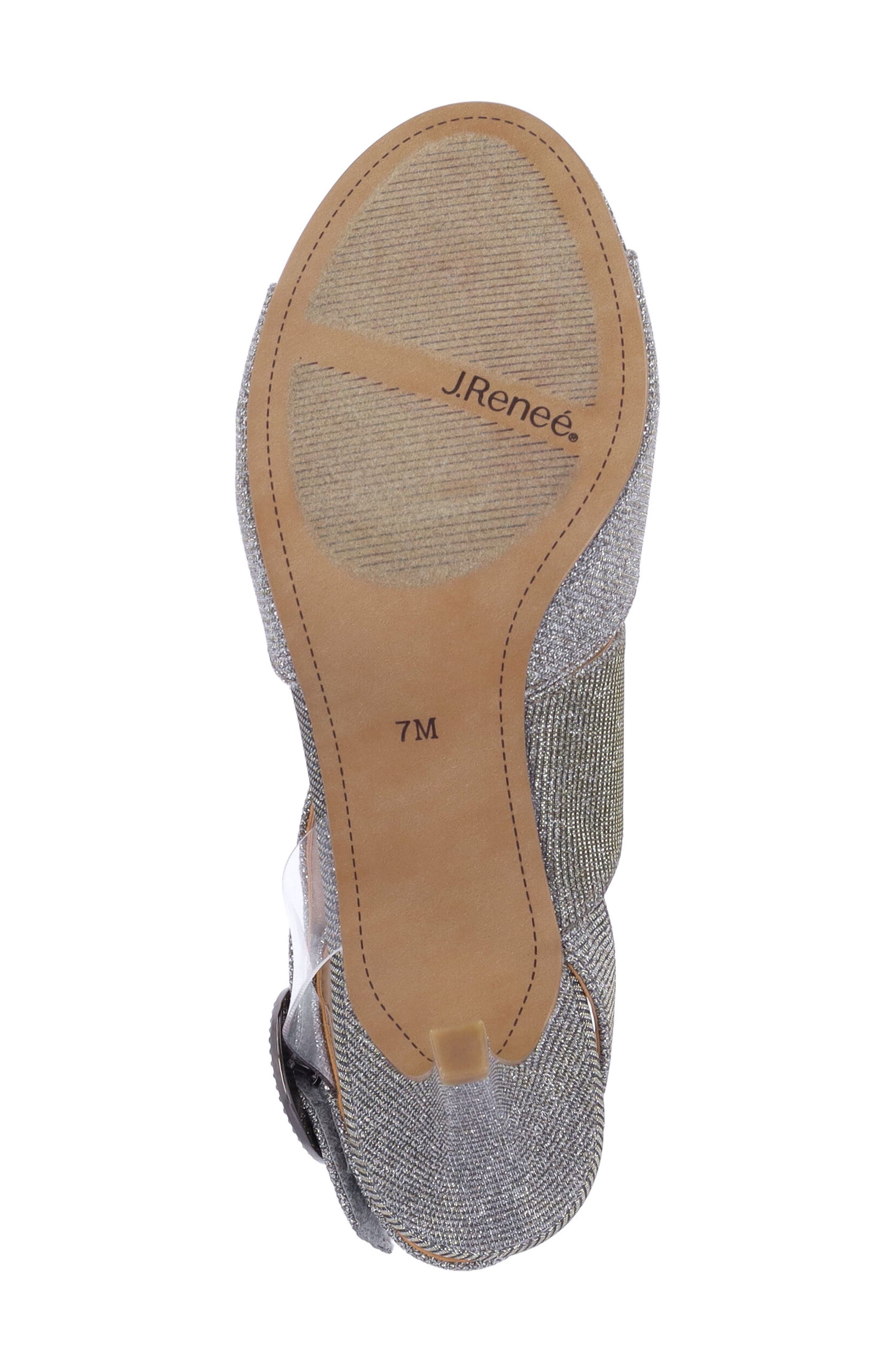 J. Reneé Safira Ankle Strap Sandal, Alternate, color, Pewter