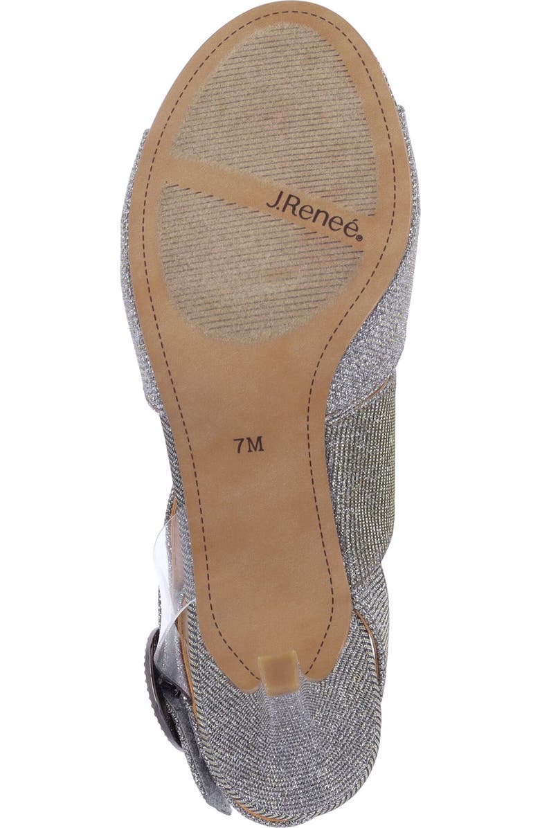 J. Reneé Safira Ankle Strap Sandal, Alternate, color, Pewter