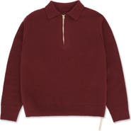 Fortela Yale Wool Sweater with Collar and Zip