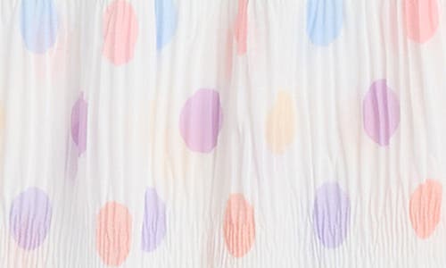 Doe A Dear Kids' Print Pleated Chiffon Top In Multi