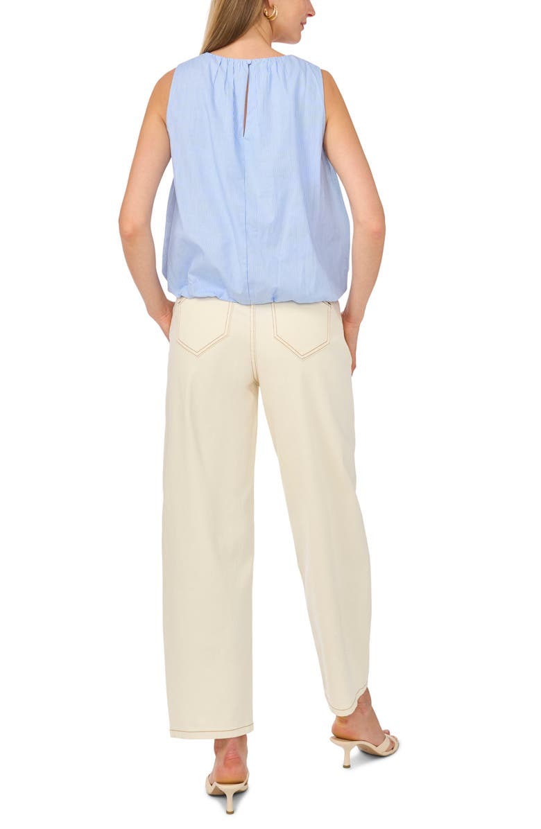 Vince Camuto Stripe Sleeveless Top, Alternate, color, Dusk Blue