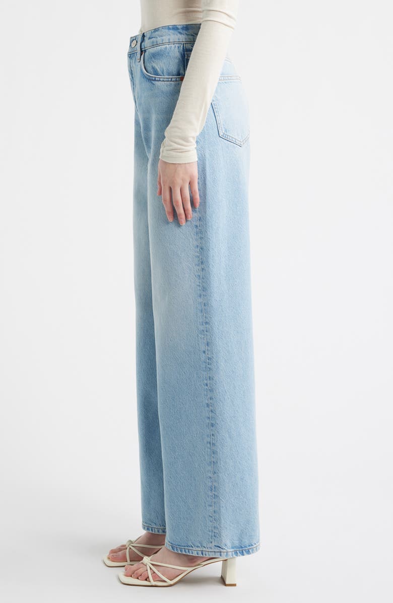 Reformation Cary High Waist Slouchy Wide Leg Jeans, Alternate, color, Arena