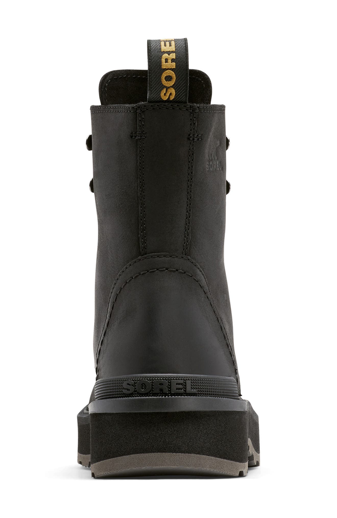 SOREL Hi-Line Platform Combat Boot, Alternate, color, Black Jet