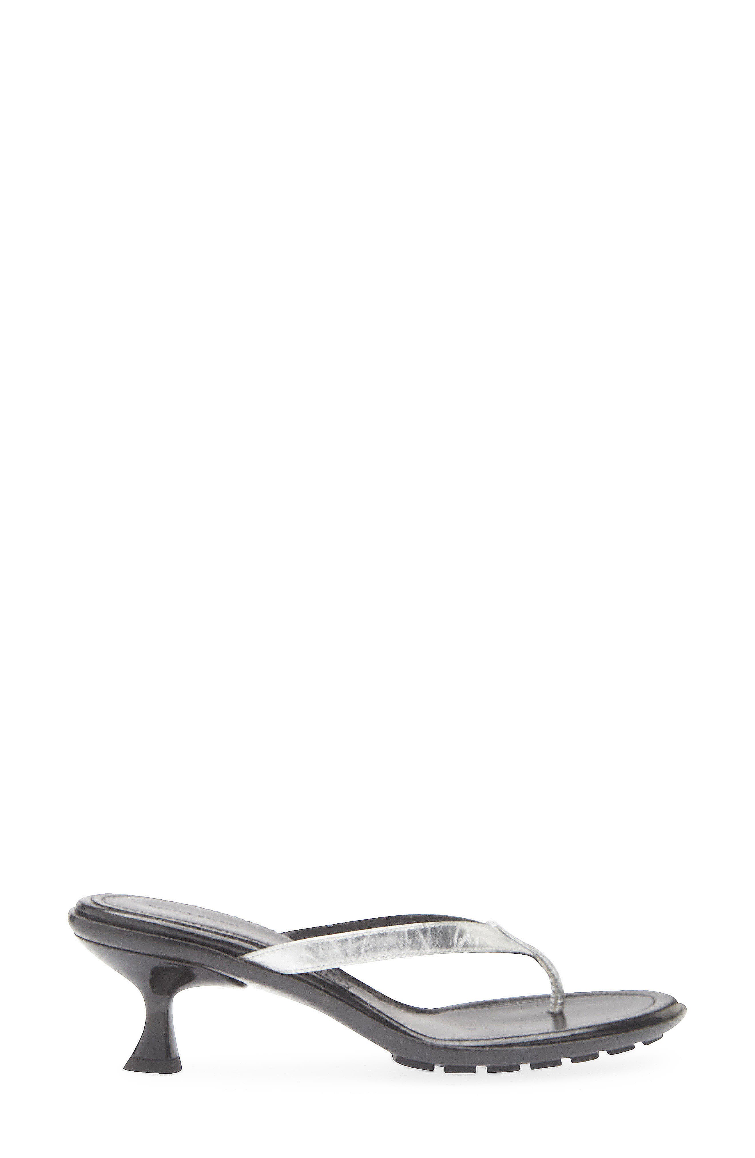 Mari Kitten Heel Sandal, Alternate, color, SILVER