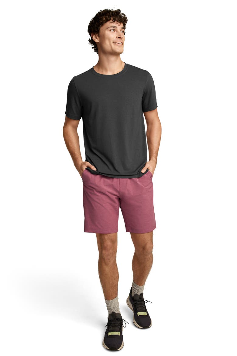 Men's EverActive 8" Woven Short, Alternate, color, Dusty Mauve