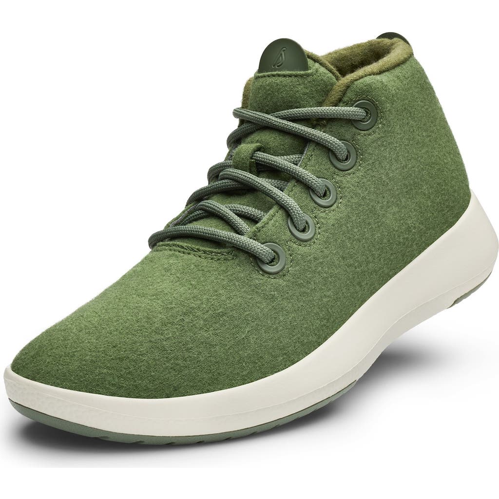 Allbirds Men's Wool Runner Mizzles In Thunder Green/natural White