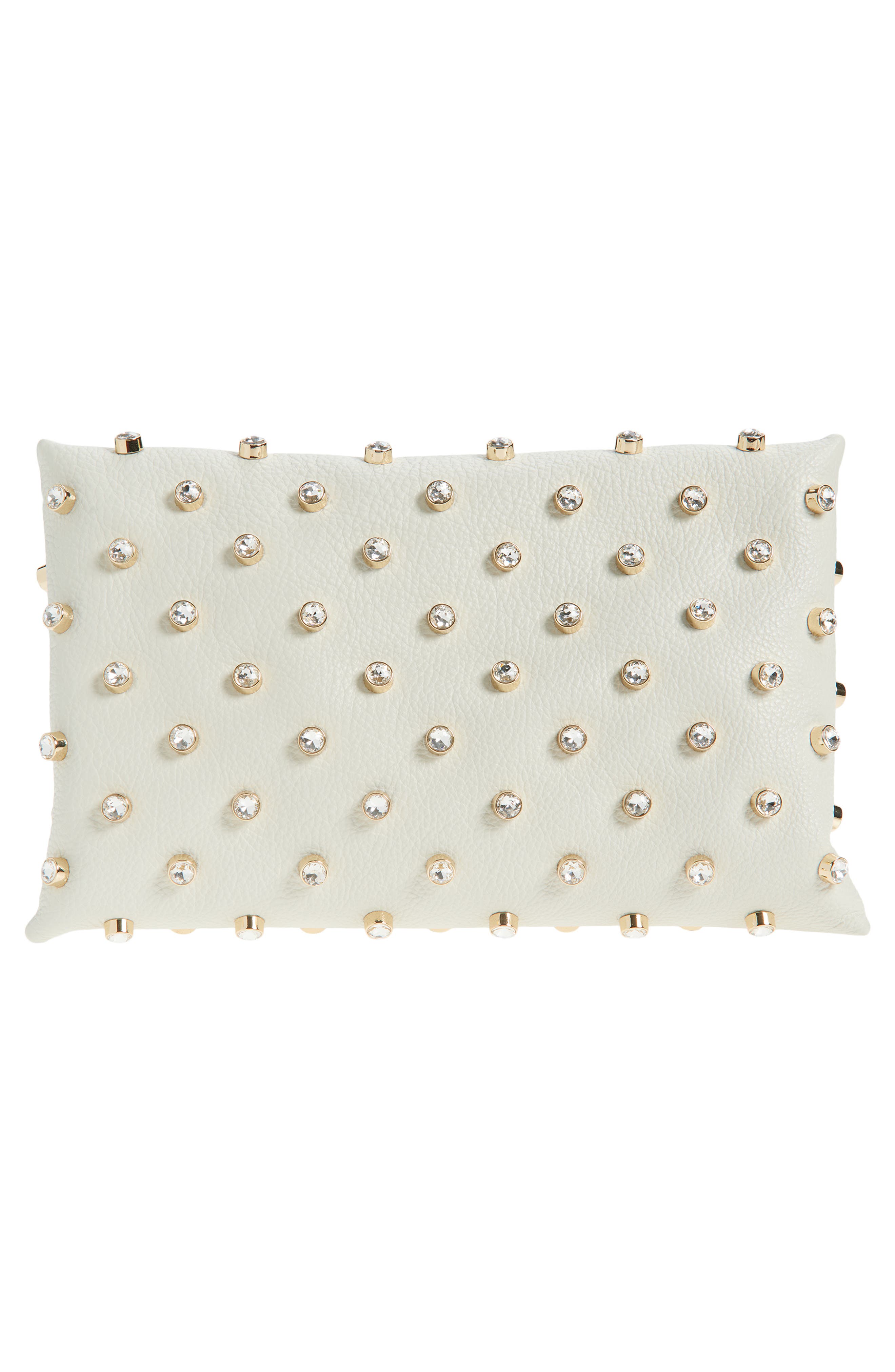 Altuzarra Mini Origami East/West Crossbody Bag, Alternate, color, 380102 Ivory/ Crystal