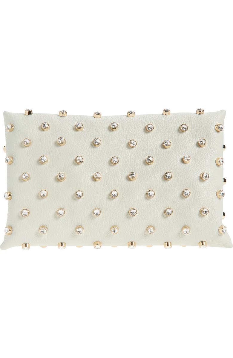 Altuzarra Mini Origami East/West Crossbody Bag, Alternate, color, 380102 Ivory/ Crystal