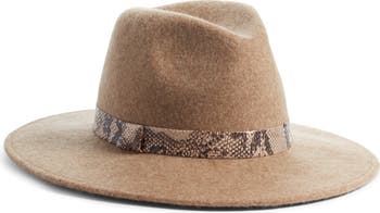 Treasure & Bond Snakeskin Trim Wool Panama Hat | Nordstrom display picture 2