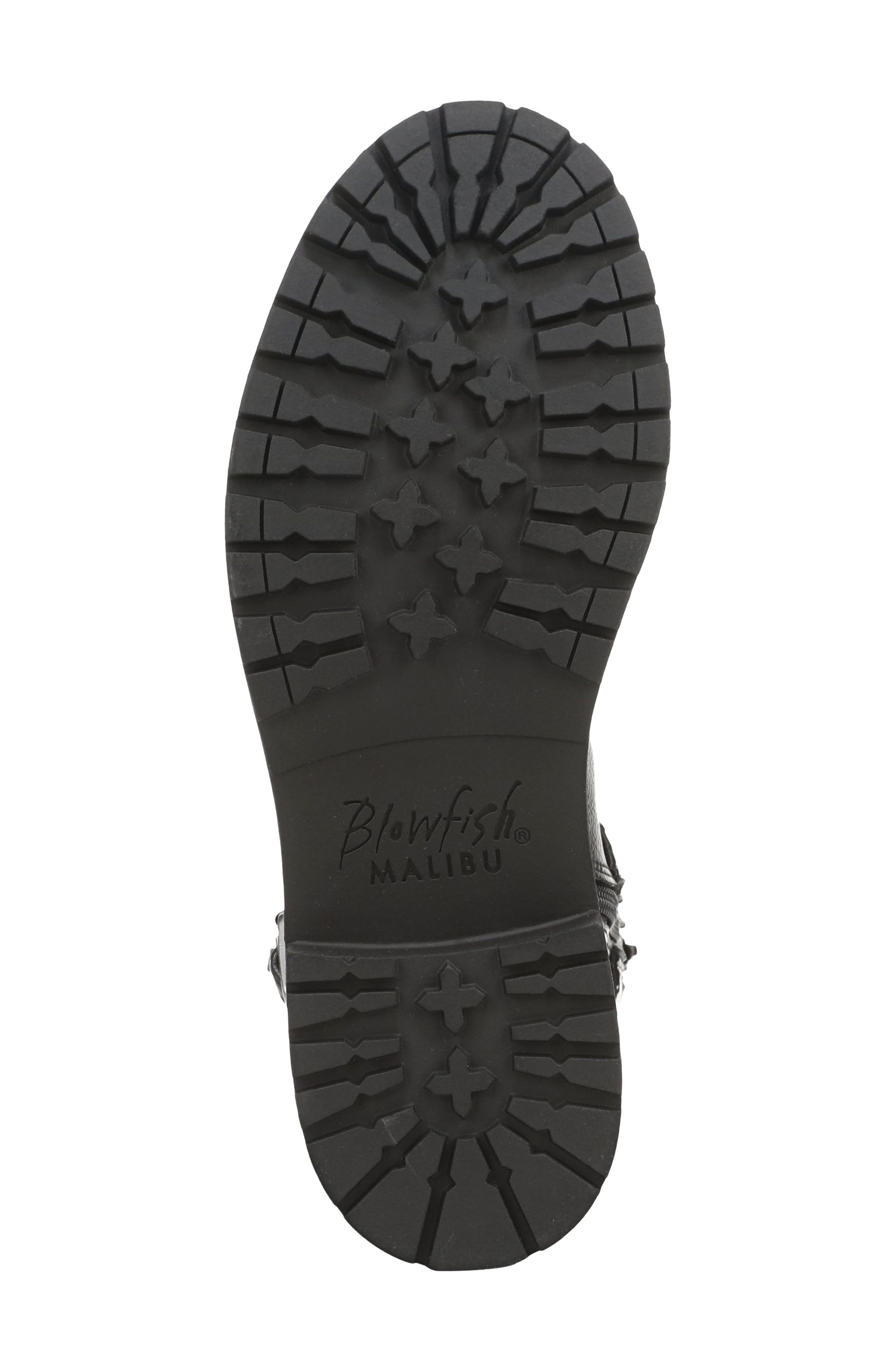Alberta Faux Leather Moto Boot, Alternate, color, BLACK FAUX LEATHER