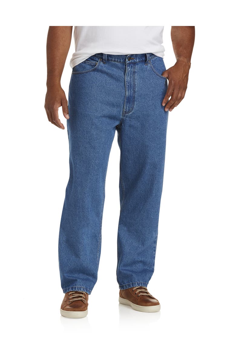 Harbor Bay by DXL Big & Tall Rugged Loose-Fit Jeans, Main, color,