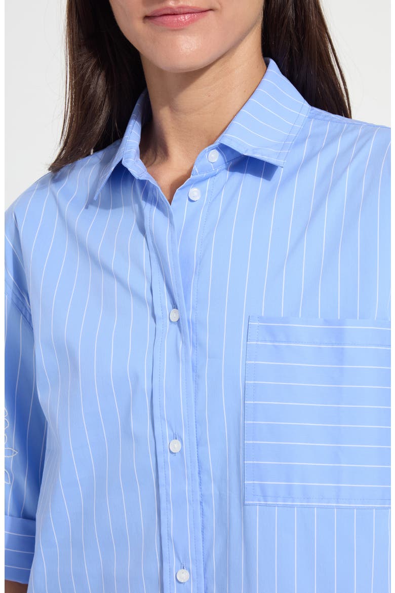 Hazel Embroidered Stripe Button-Up Shirt, Alternate, color, RE-FRESH STRIPE