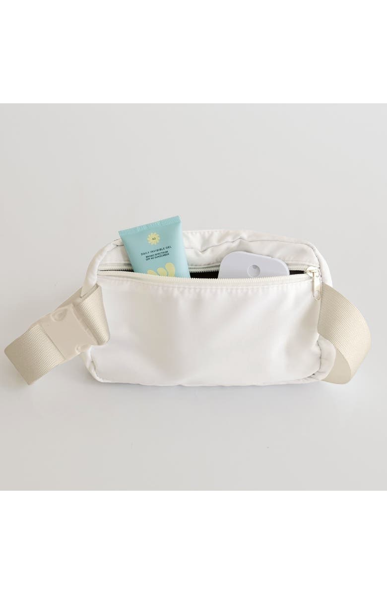 Sweet Wink Bow Patch Belt Bag, Alternate, color, Ivory