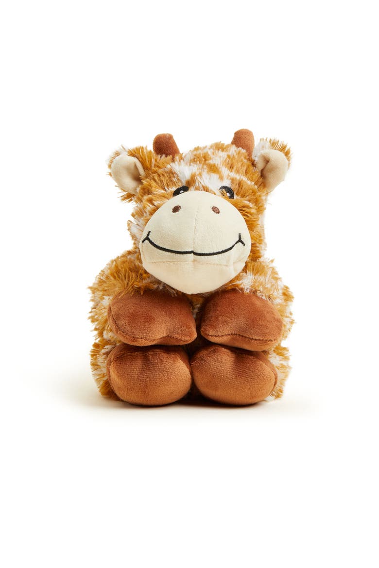 Giraffe Plush Neck Wrap, Alternate, color, Brown
