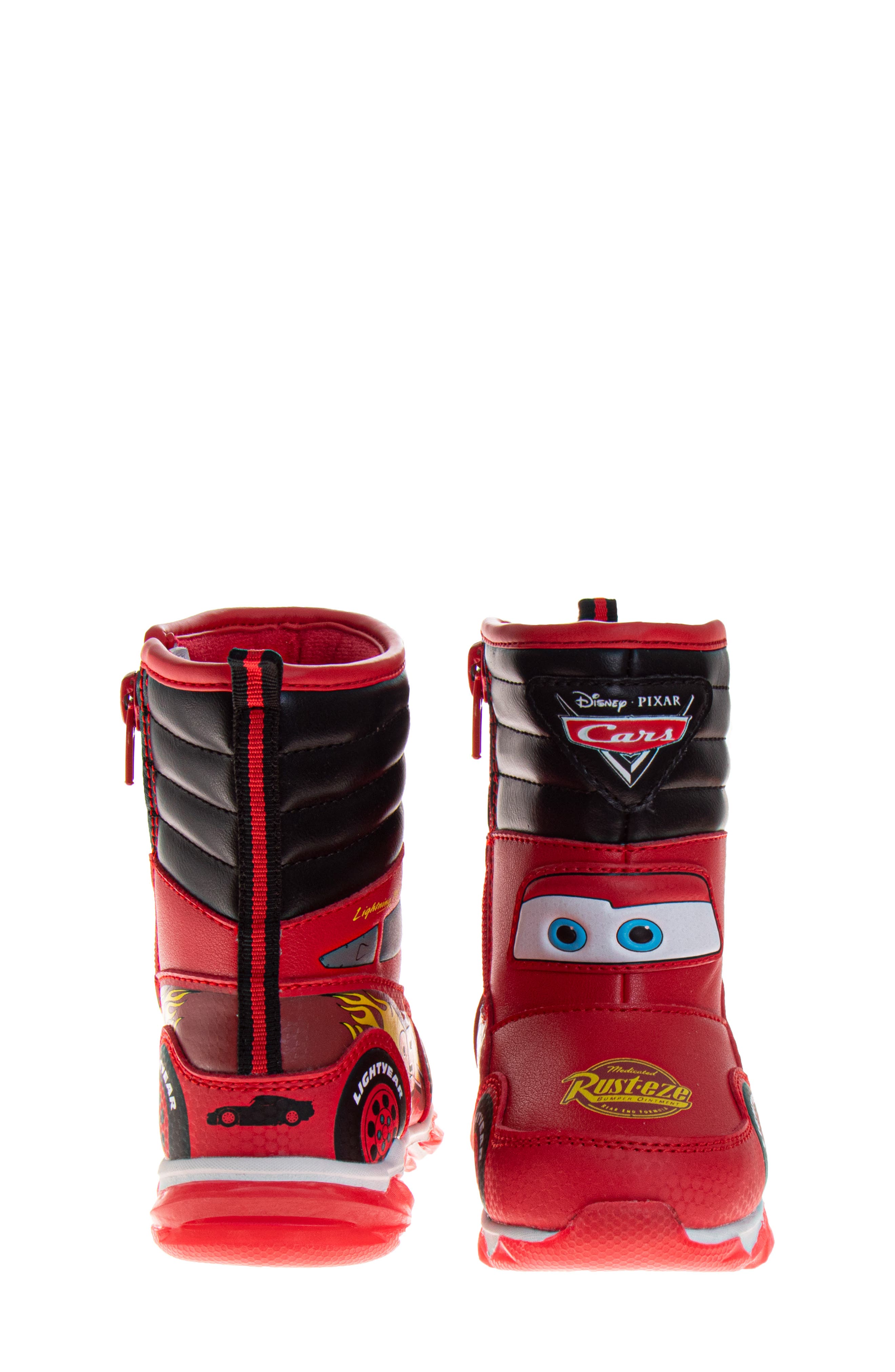 JOSMO x Disney Kids' Cars Snow Boot, Alternate, color, Red