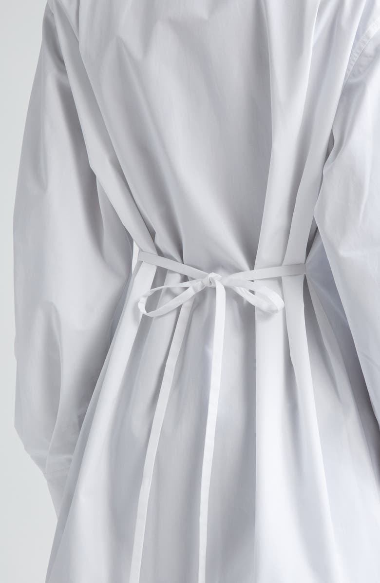 Lafayette 148 New York Oversize Tie Back Cotton Poplin Button-Up Shirt, Alternate, color, 