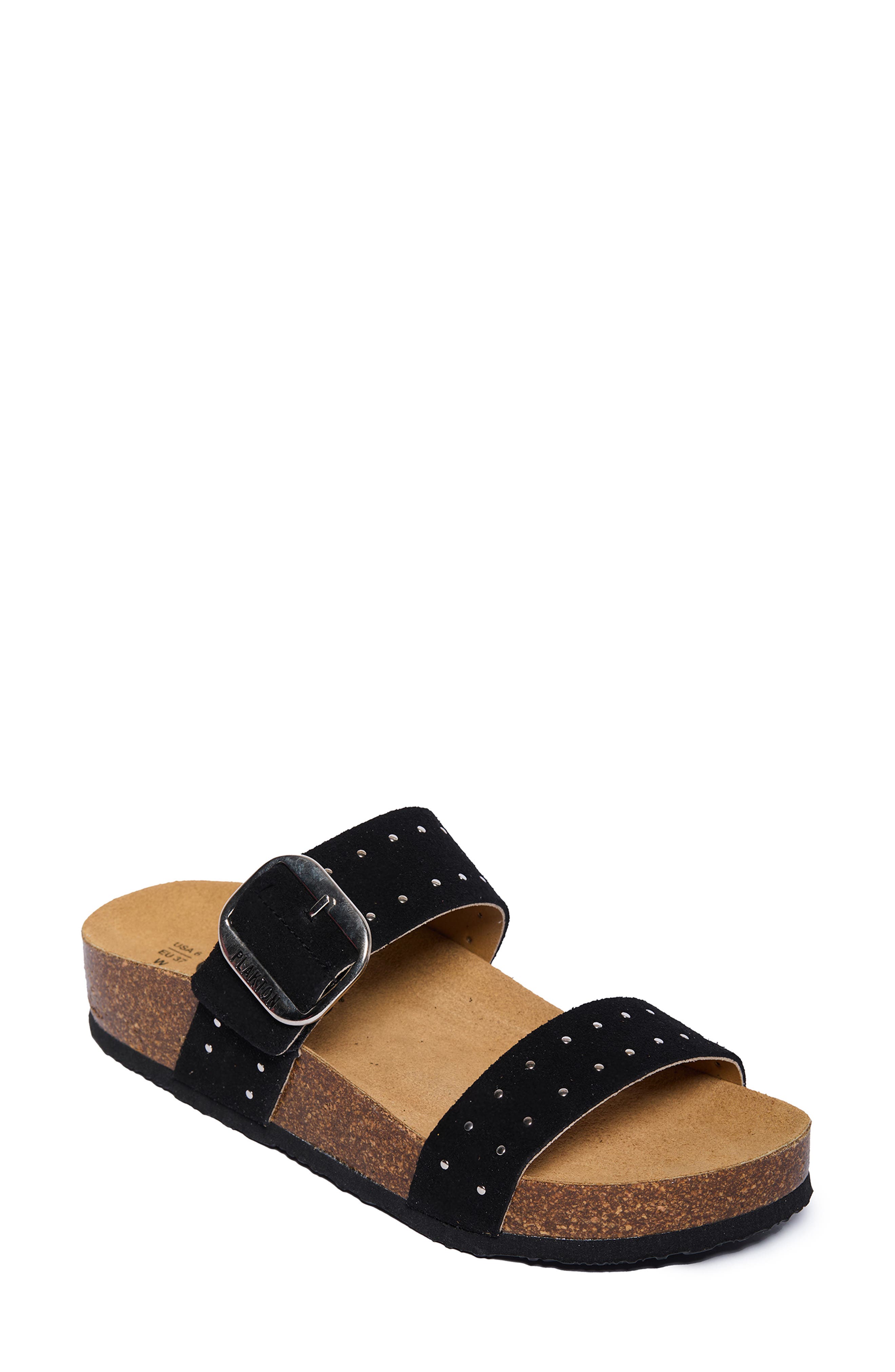 Plakton Claire Double Strap Slide Sandal