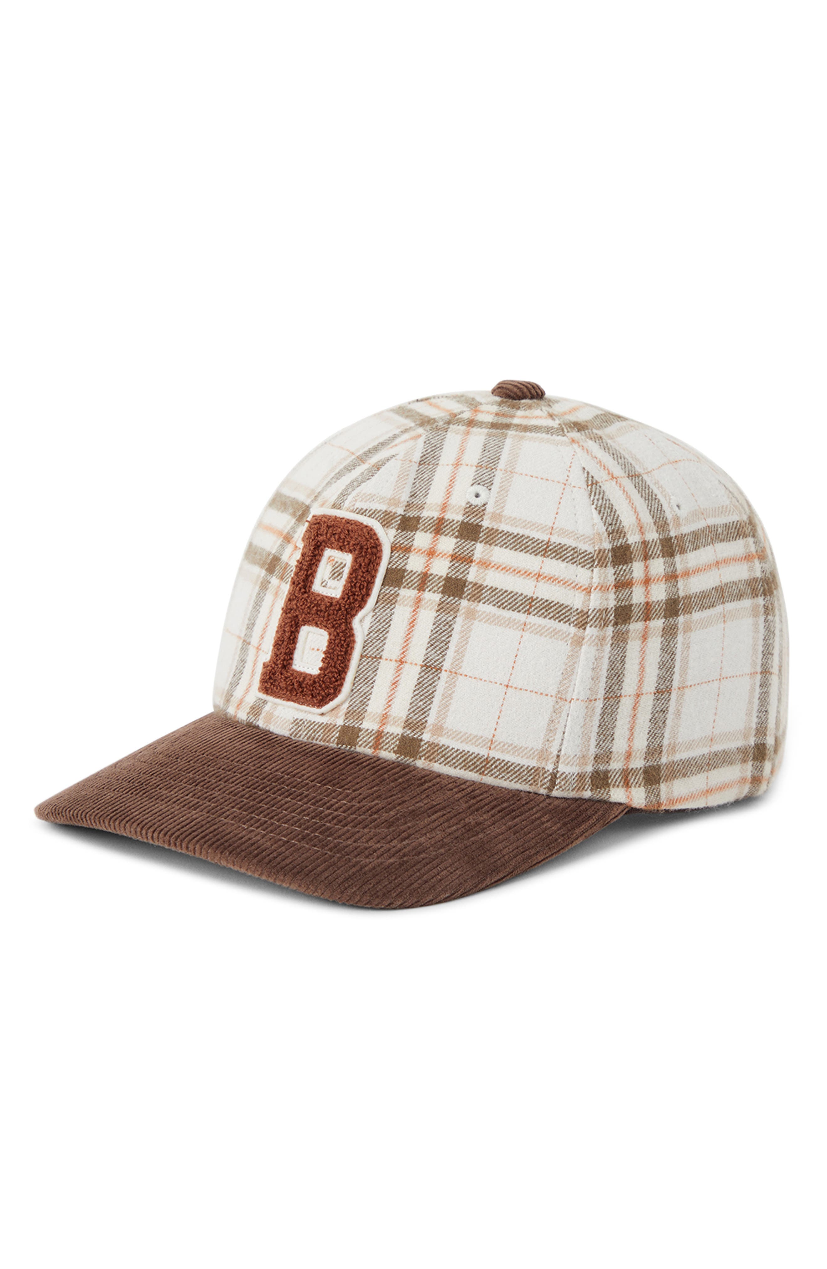 selected WHITECAP PLAID BROWN CORDUROY
