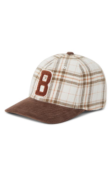 Big B Plaid Baseball Cap