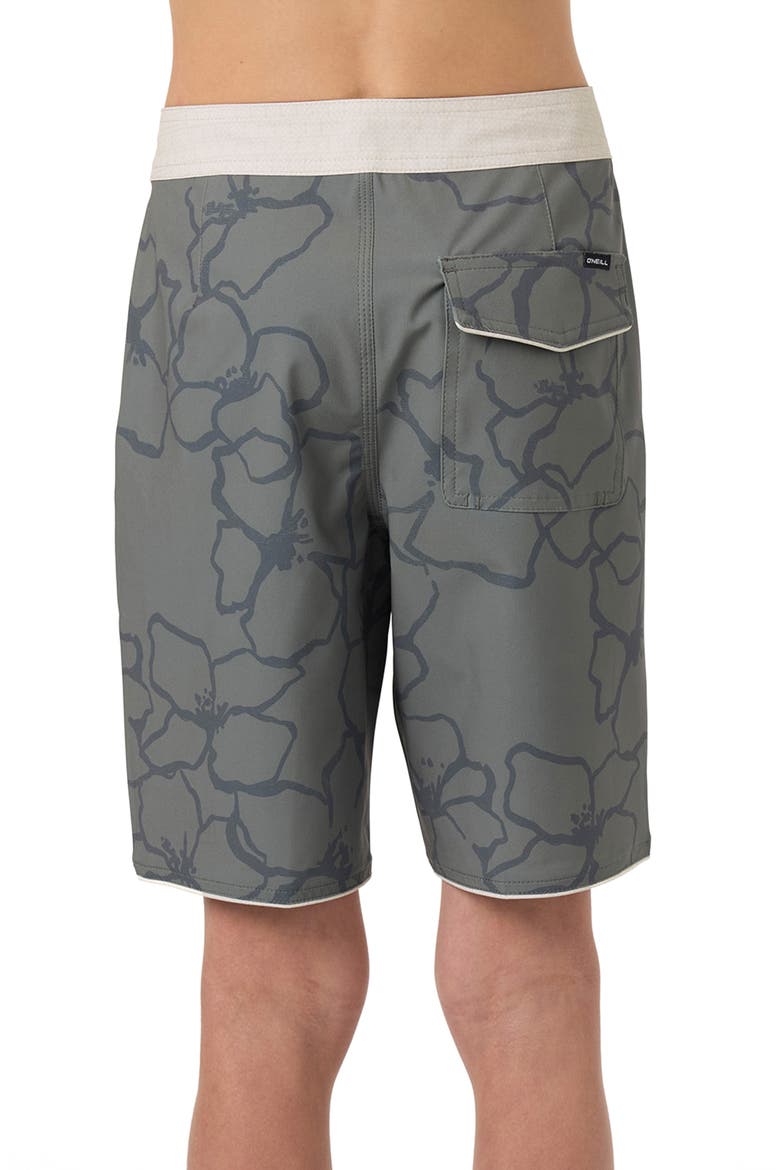 Kids' Hyperfreak Mysto Scallop Swim Trunks, Alternate, color, MULLED BASIL