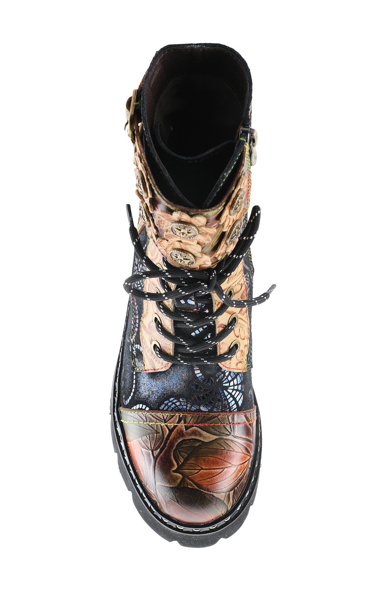 L'Artiste by Spring Step L'Artiste Limitless Cap Toe Bootie, Alternate, color, Tan Multi