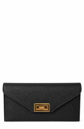 Aurelia Leather Envelope Clutch