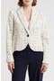Single Button Bouclé Blazer Jacket