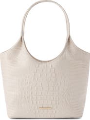Brahmin Melora Croc Embossed Leather Tote
