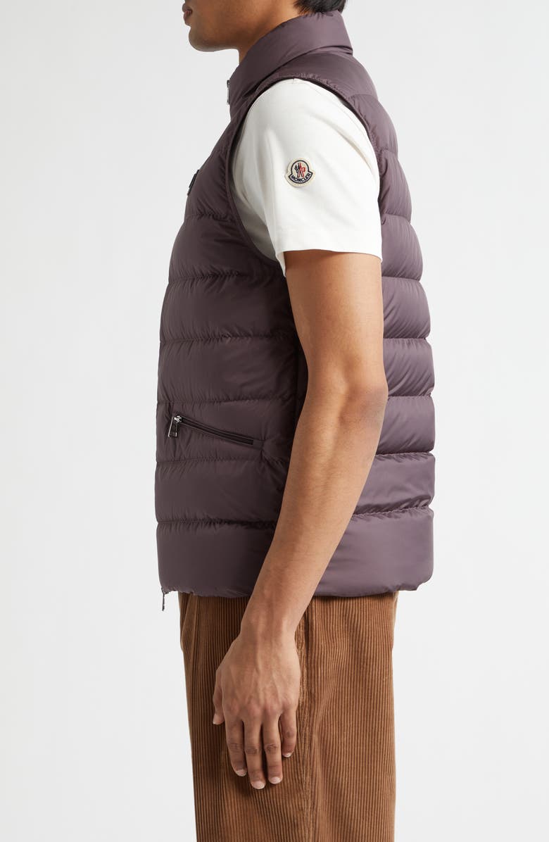 Moncler Lechtal Down Puffer Vest, Alternate, color, Deepest Mauve