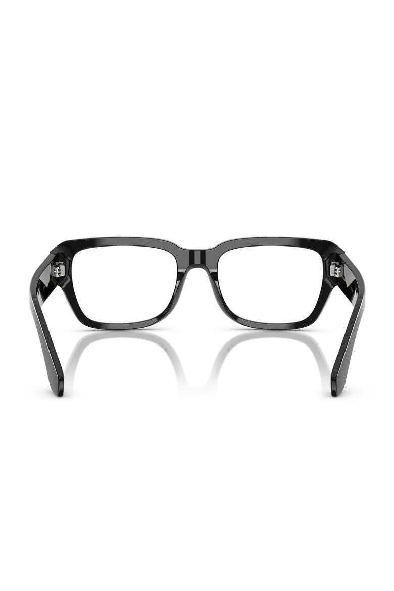 54mm Square Optical Glasses, Alternate, color, BLACK