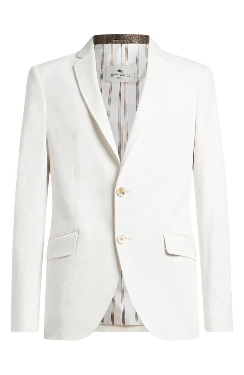 Etro Roma Stretch Cotton Sport Coat, Alternate, color, Cotton