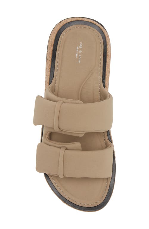 Rag & Bone Women's Parque Cork-heel Slide Sandals In Light Sand