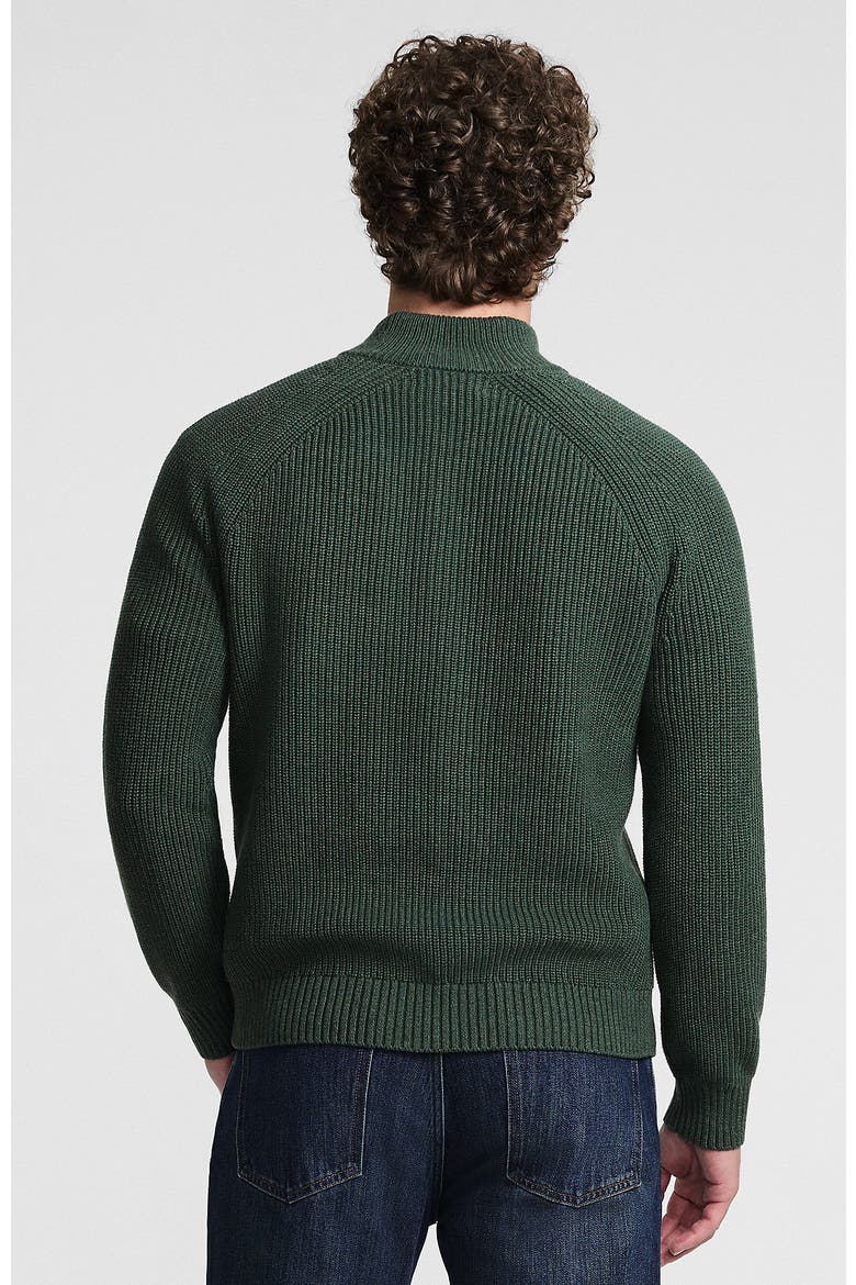 Drifter Quarter Zip Sweater, Alternate, color, Hunter Green Heather