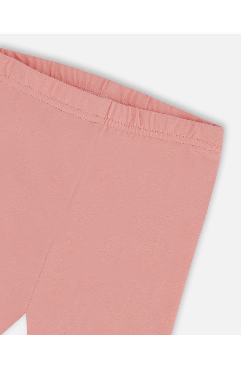 Deux par Deux Baby Girl's Printed Organic Cotton Tunic And Leggings Set White With Pink Flowers, Alternate, color, White With Pink Flowers