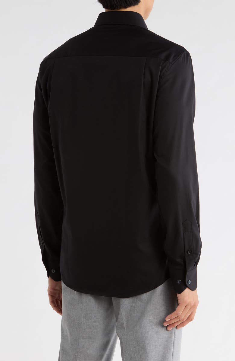 Duchamp Solid Slim Fit Dress Shirt, Alternate, color, Black
