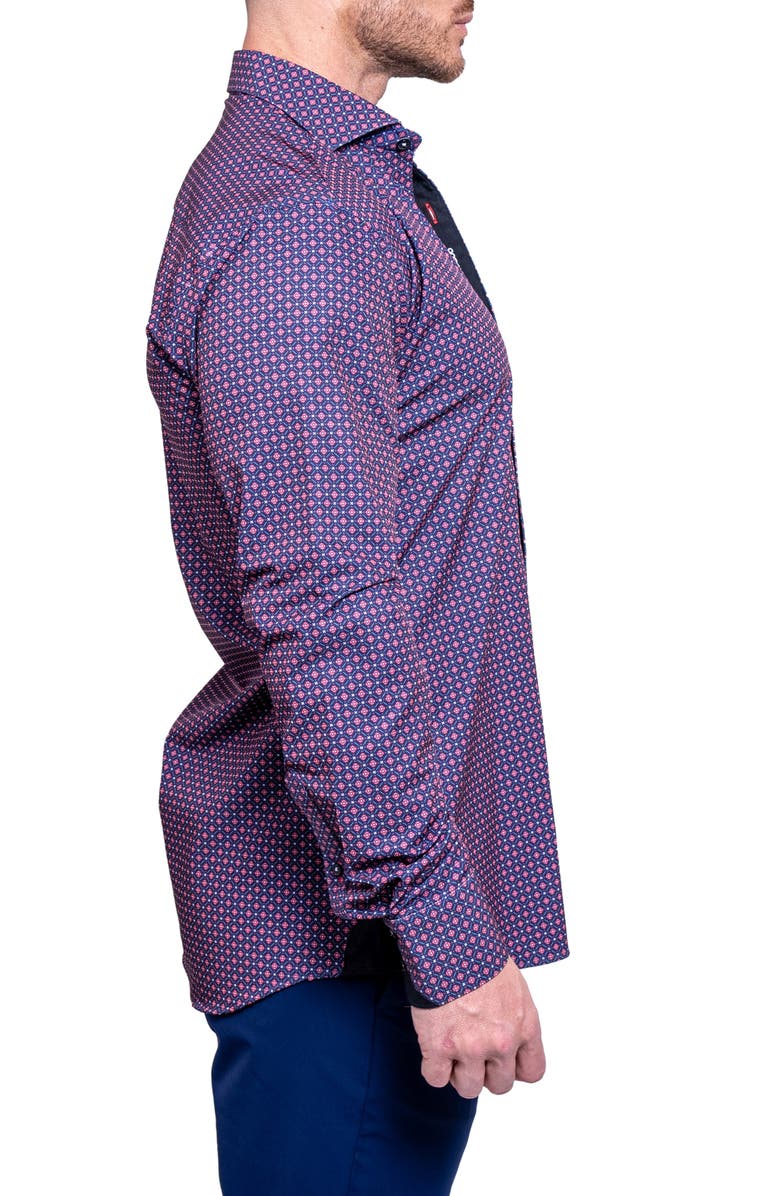 Maceoo Einstein Resistance Contemporary Fit Stretch Button-Up Shirt, Alternate, color, 