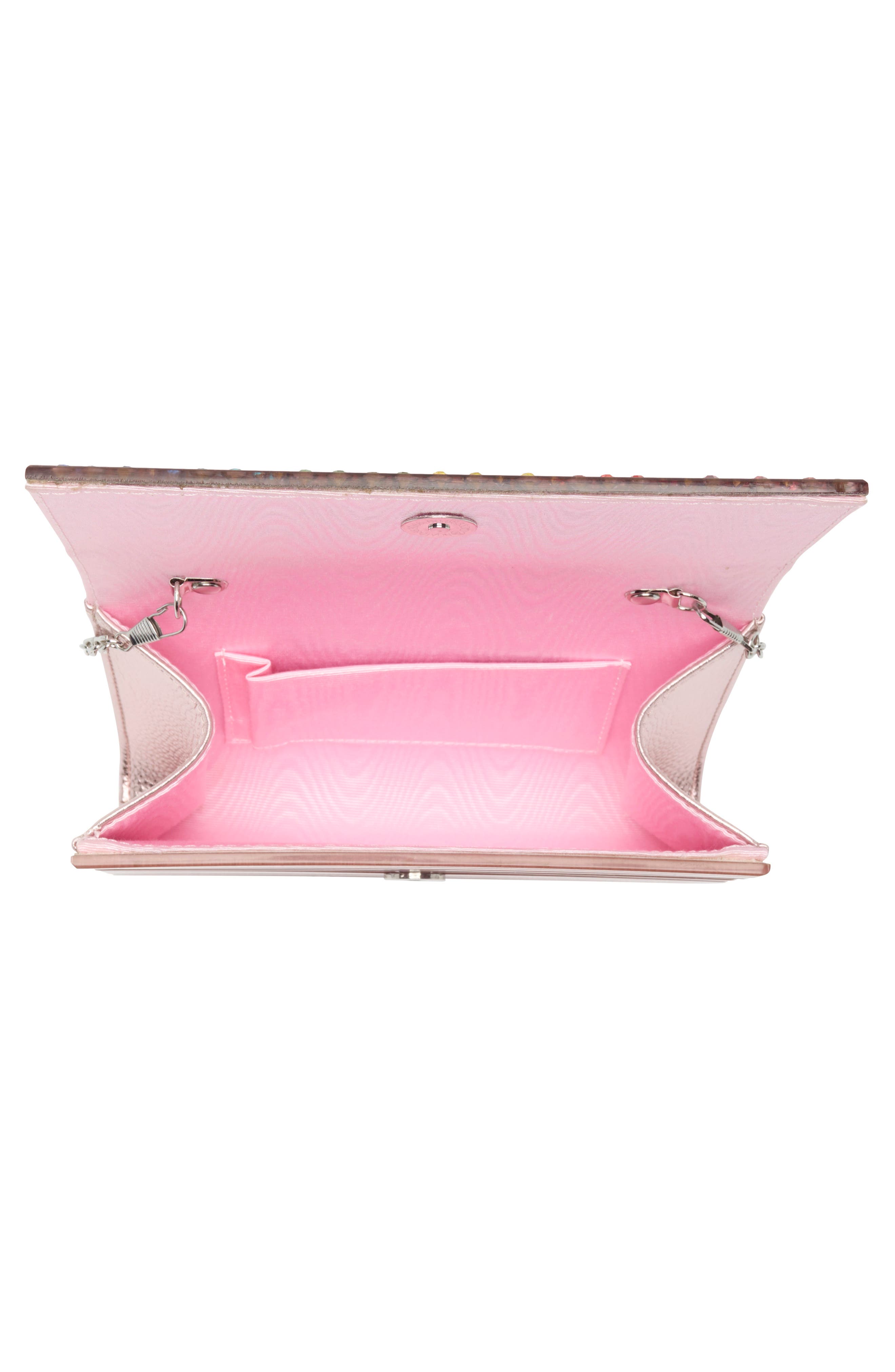 Kurt Geiger London Party Glitter Envelope Clutch, Alternate, color, 