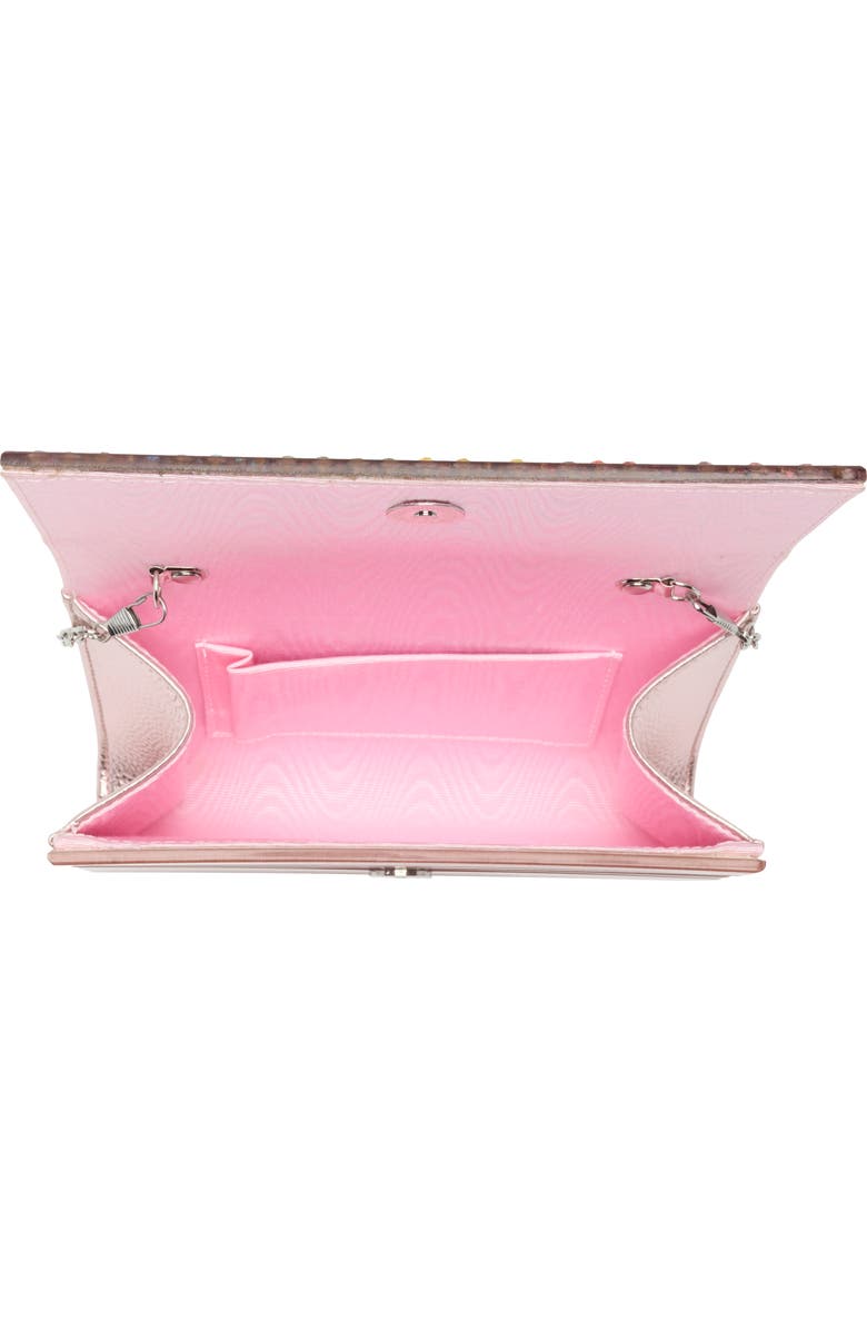 Kurt Geiger London Party Glitter Envelope Clutch, Alternate, color, Light/ Pastel Pink