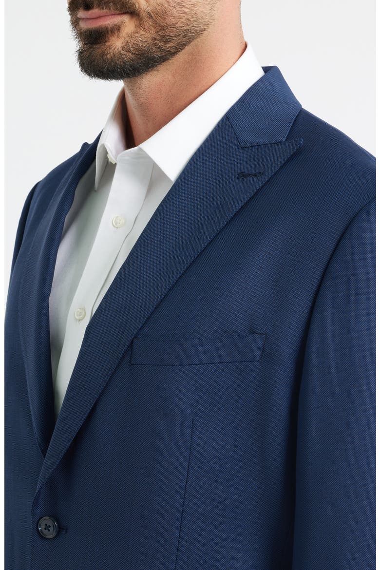 Navy Textured Wool Blend Sport Coat, Alternate, color, NAVY