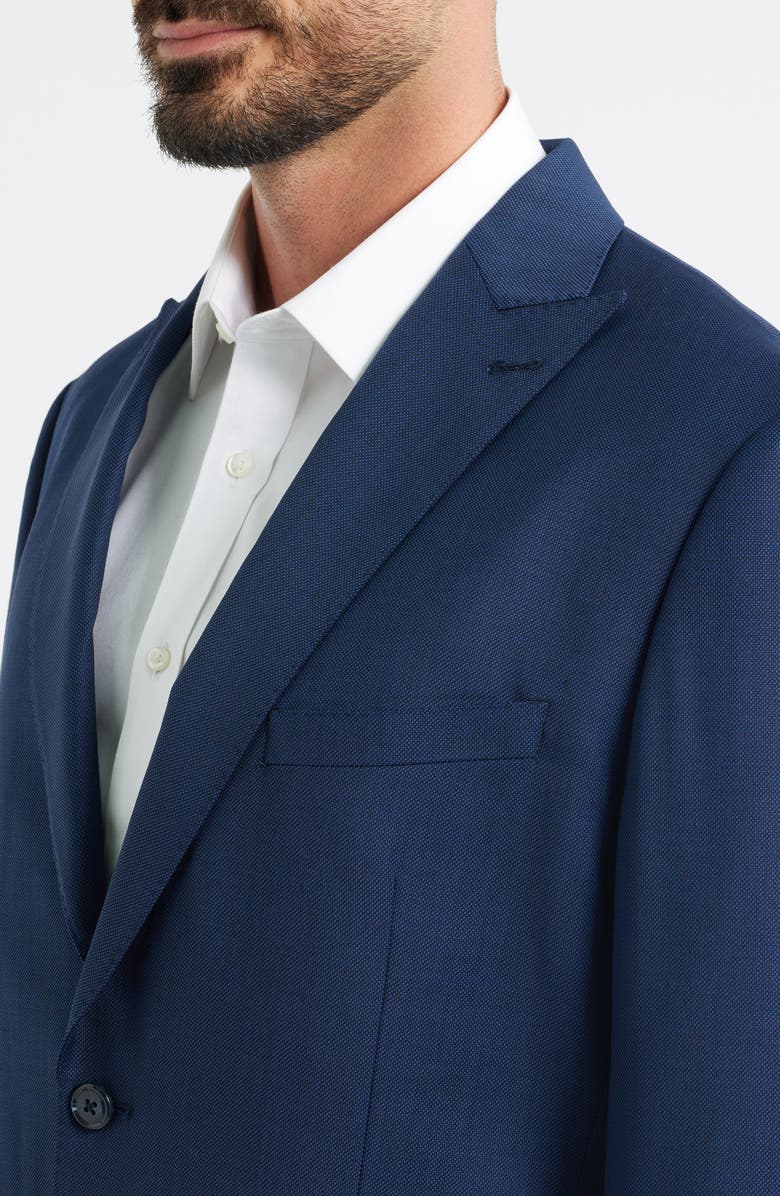 DANIEL HECHTER Navy Textured Wool Blend Sport Coat, Alternate, color, Navy