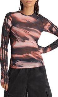 adidas Originals AOP Long Sleeve Mesh T-Shirt