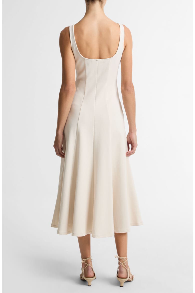 Square Neck Midi Dress, Alternate, color, FLAX