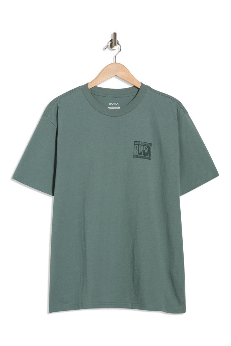 Splitter Cotton Graphic T-Shirt, Alternate, color, BALSAM GREEN