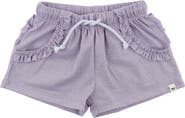 oh baby! Lottie Sparkle Ruffle Pocket Ruffle-Back Shorts