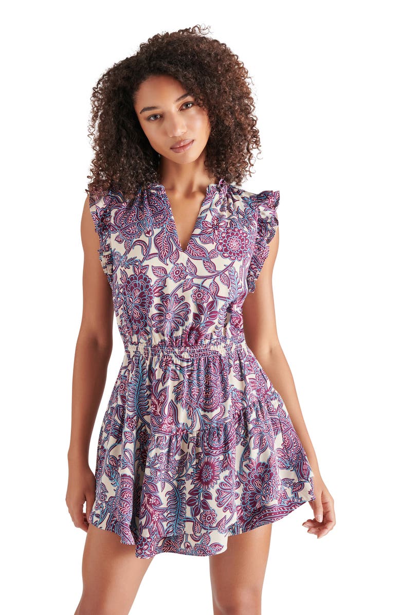 Steve Madden Prairie Dream Floral Minidress, Alternate, color, 