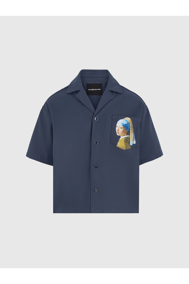 Stephane "A Girl With A Pearl Earring" Shirt, Alternate, color, Indigo