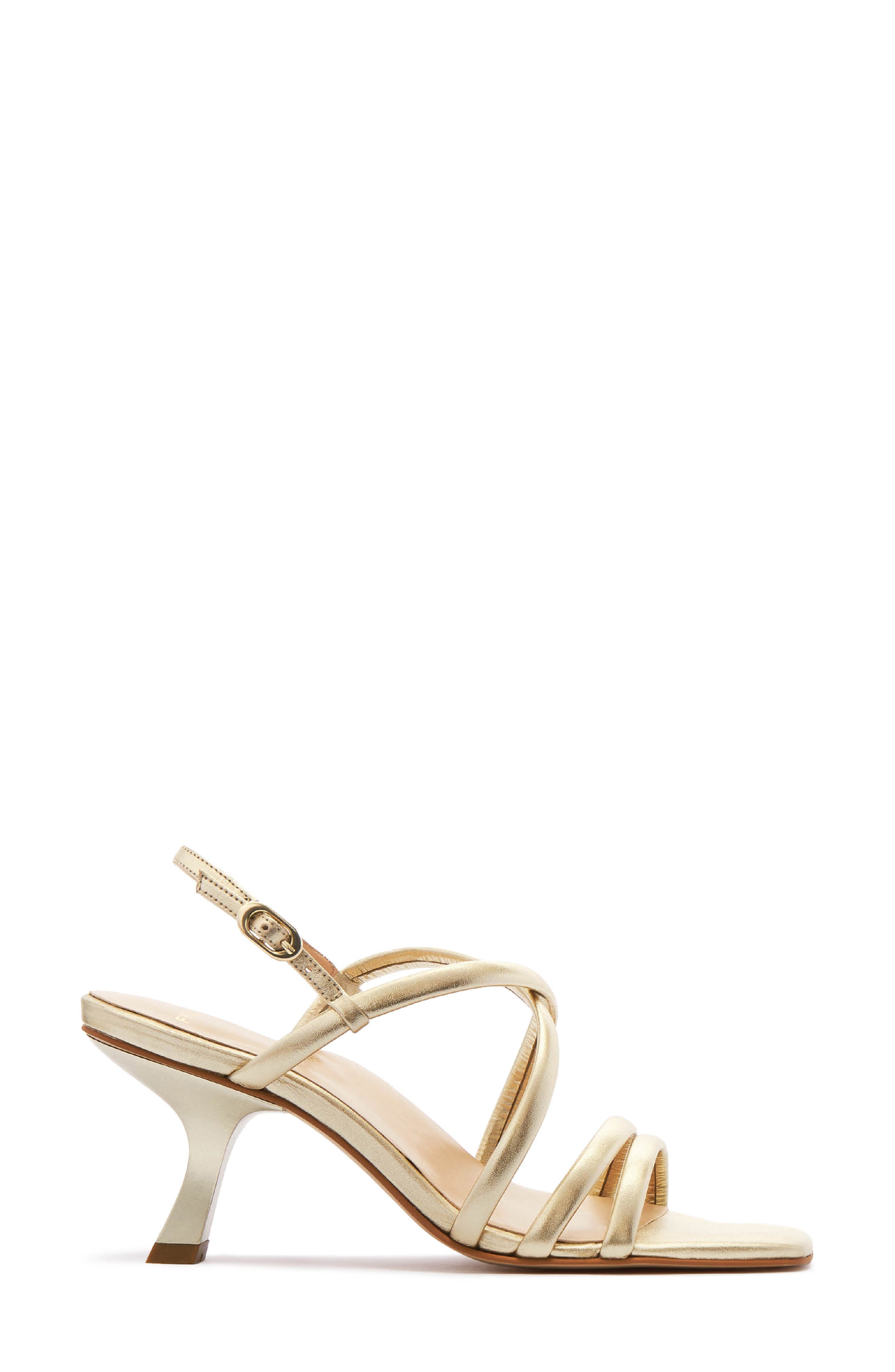 FRANKIE4 Giselle Ankle Strap Slide Sandal, Alternate, color, Gold