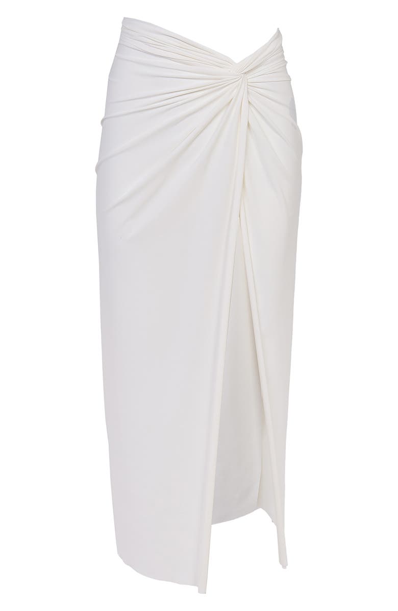 ViX Paula Hermanny Karen Cover-Up Midi Skirt, Alternate, color, Off White