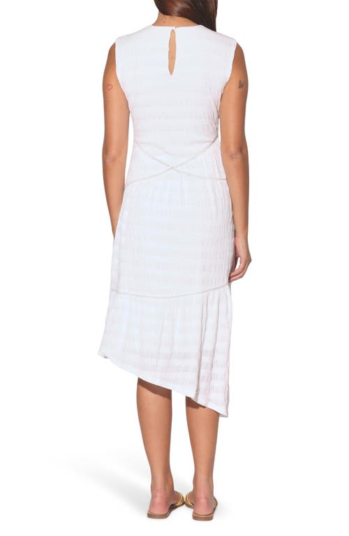 Shop Walter Baker Ambrosia Textured Asymmetric Dress In Ivory